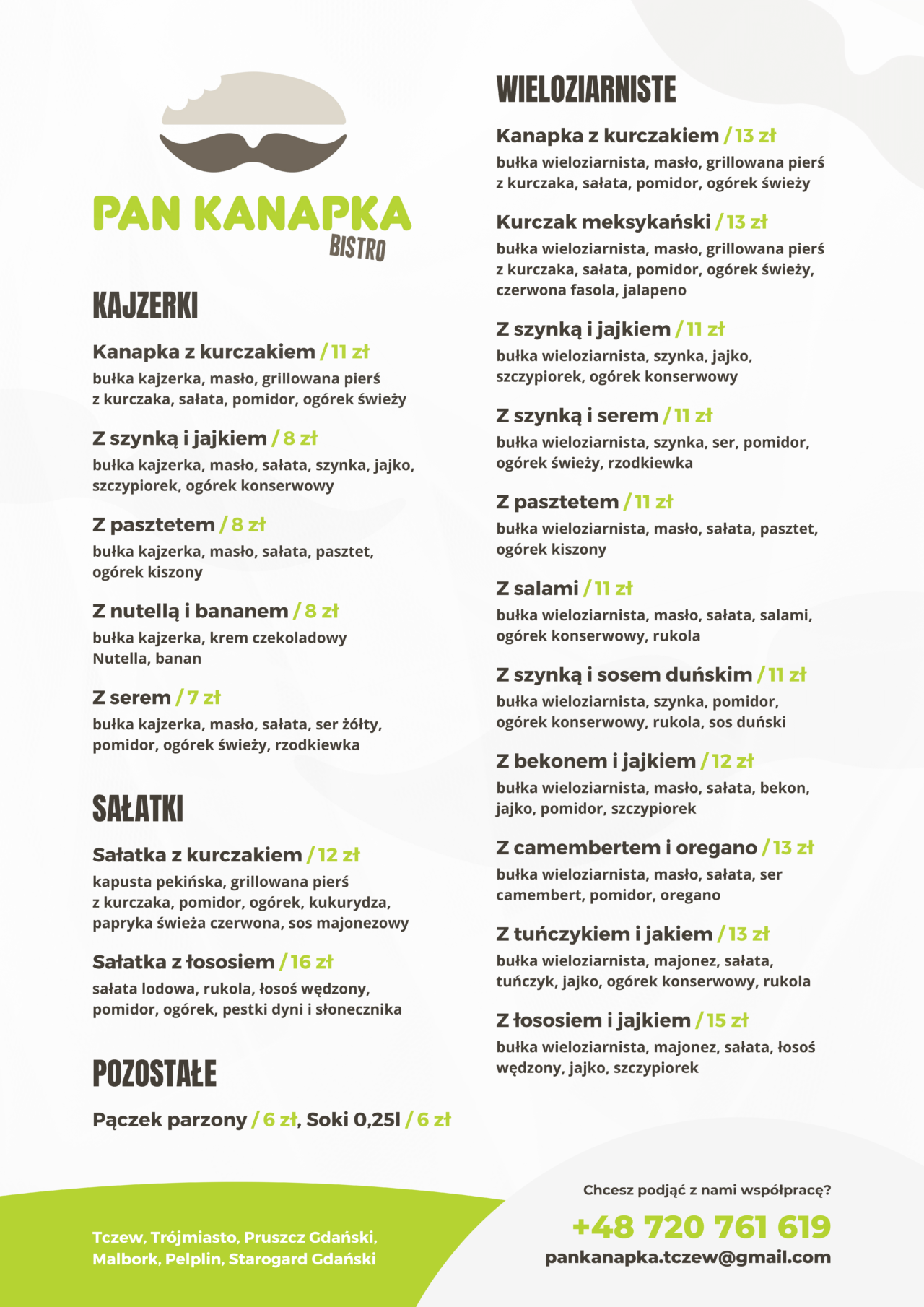 Oferta Cateringu Pan Kanapka catering na imprezy, dla firm